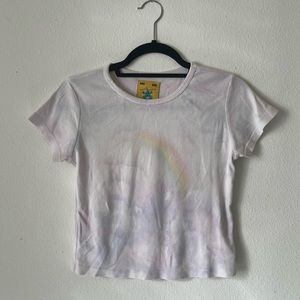🌈UNIF rainbow dye baby tee🌈